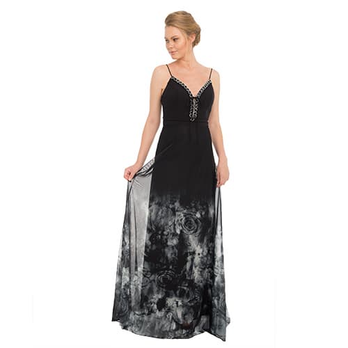 Pierre Cardin 54780 Black Evening Dress